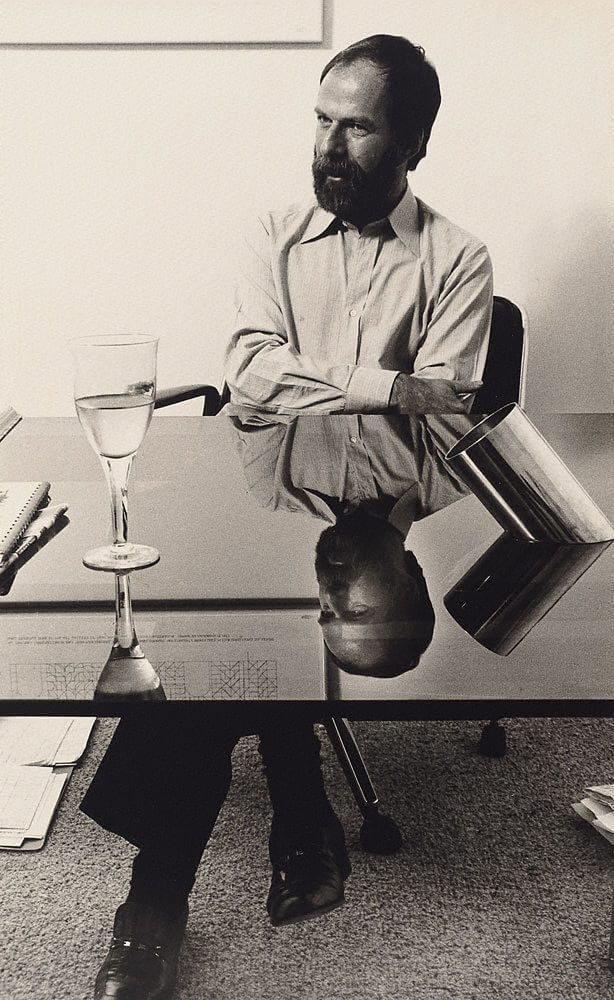 John Kaldor 1975, picture Lewis Morley