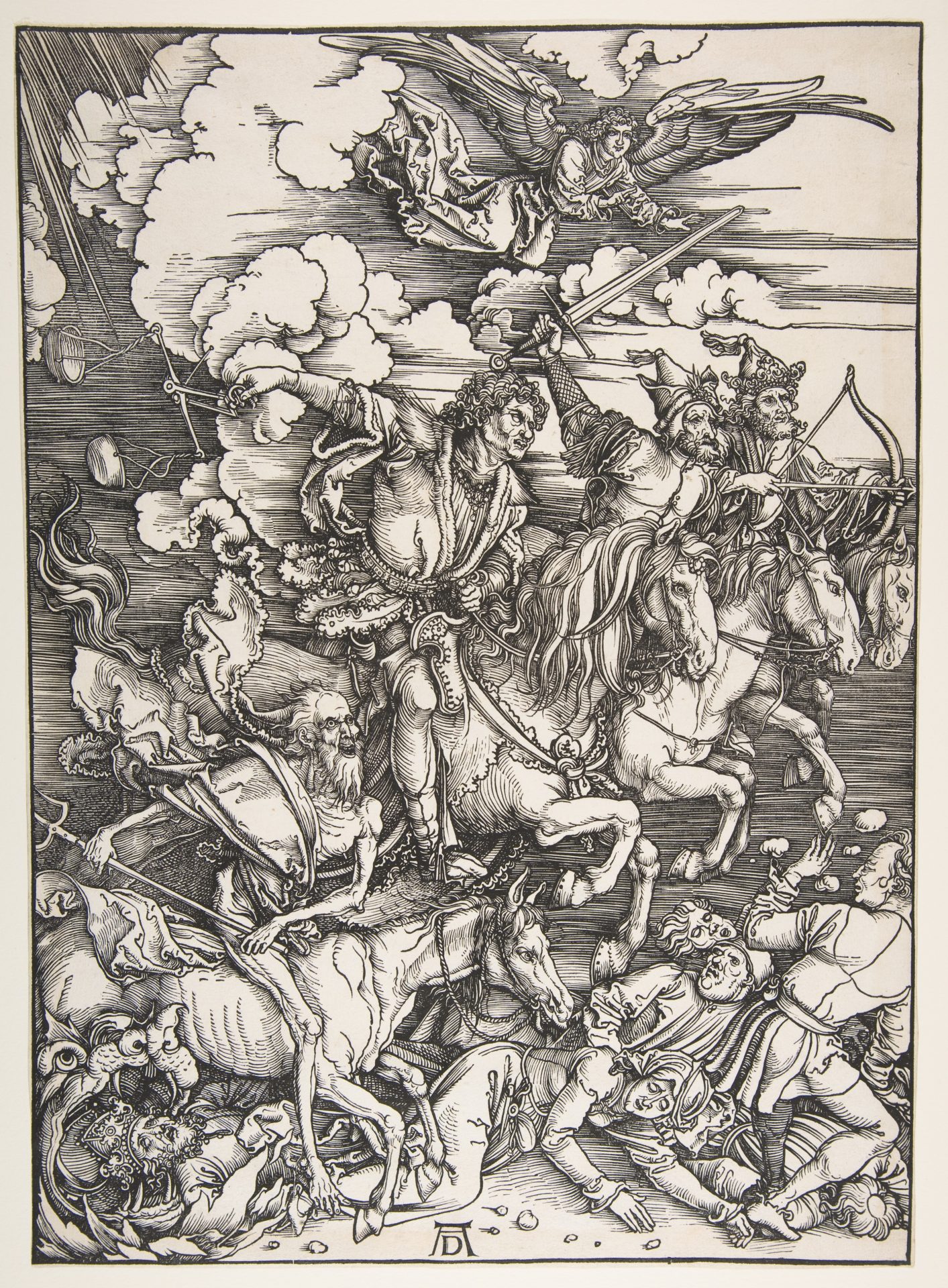 Albrecht Dürer (German, Nuremberg 1471–1528, The Four Horsemen, from The Apocalypse Artist- Albrecht Dürer (German, Nuremberg 1471–1528 Nuremberg) ,1498, Woodcut