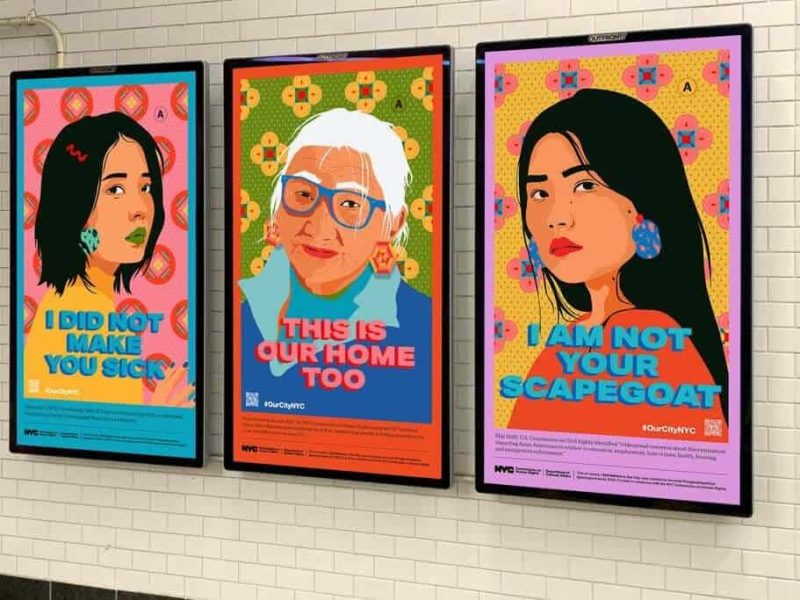 A rendering of Amanda Phingbodhipakkiya’s panels for the “I Still Believe in Our City” public art series.Credit...Amanda Phingbodhipakkiya