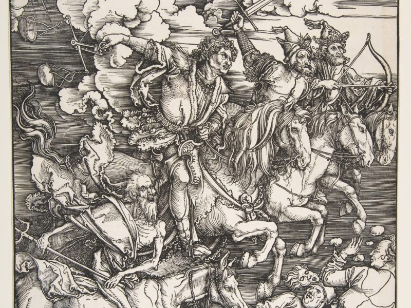 Albrecht Dürer (German, Nuremberg 1471–1528, The Four Horsemen, from The Apocalypse Artist- Albrecht Dürer (German, Nuremberg 1471–1528 Nuremberg) ,1498, Woodcut